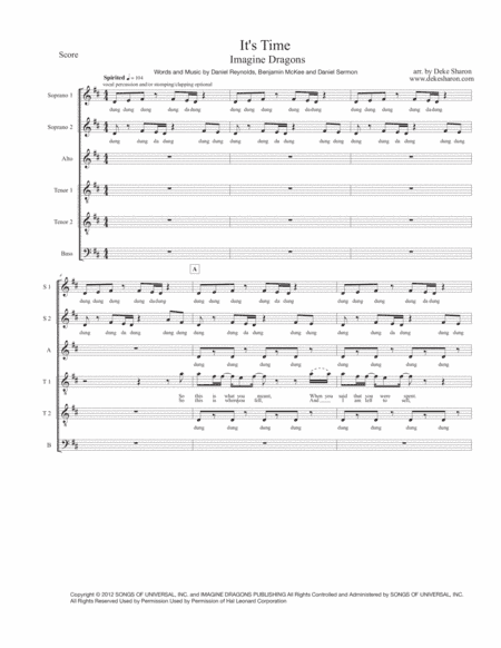 It's Time (arr. Deke Sharon)