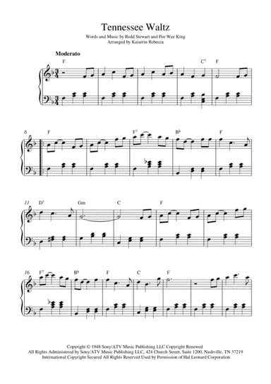 Tennessee Waltz (arr. Kaiserin Rebecca)