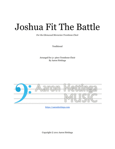 Joshua Fit The Battle - Swingin' Trombone Quintet (arr. Aaron Hettinga)