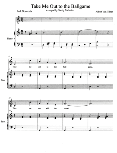 Take Me Out to the Ballgame (Key of C) (arr. Sandy McIntire)