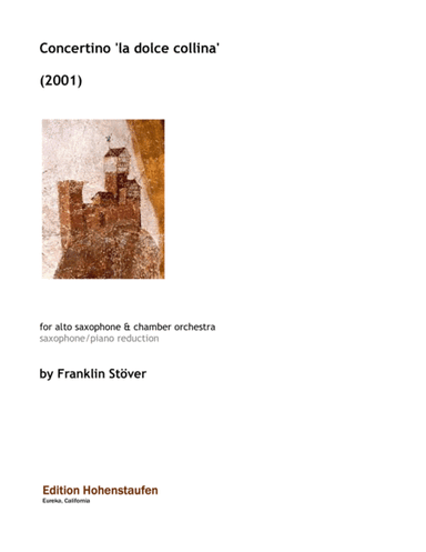 Concertino 'la dolce collina' for sax & chamber orchestra (score)