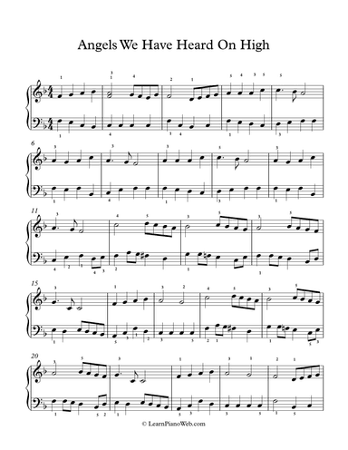 Angels We Have Heard On High (arr. PianoWithMichael.com)