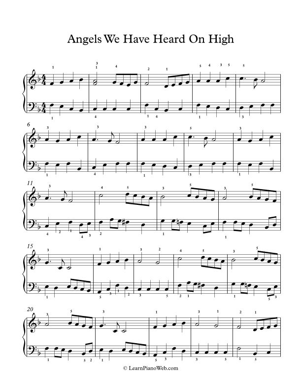 Angels We Have Heard On High (arr. PianoWithMichael.com)