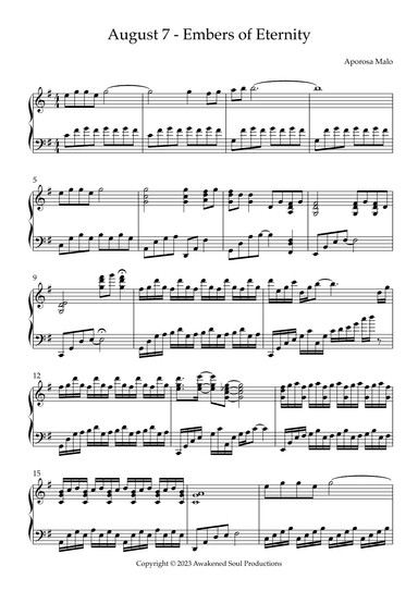 August 7 - Embers of Eternity