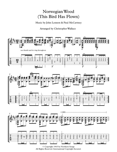 Norwegian Wood (This Bird Has Flown) (arr. Christopher Wallace)