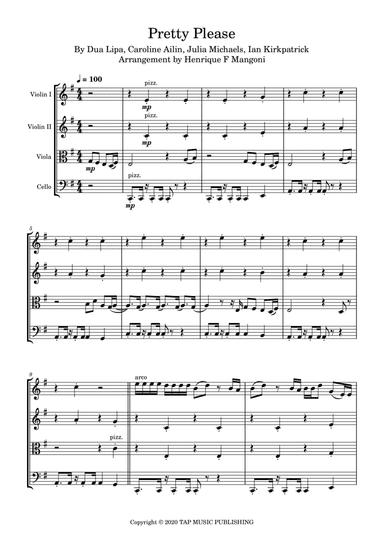 Pretty Please (arr. Henrique F Mangoni)