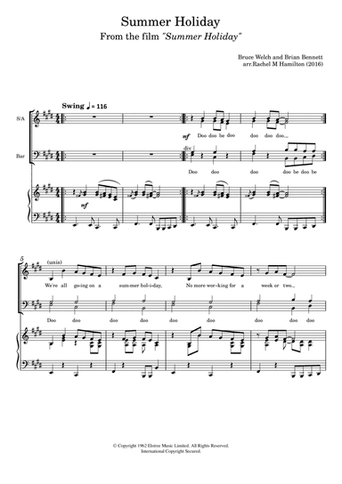 Summer Holiday (arr. Rachel M Hamilton (UK))