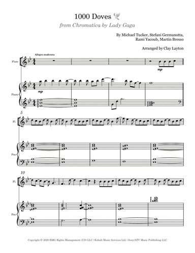 1000 Doves (arr. Clay Layton)