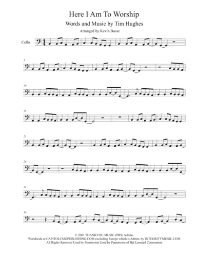 Here I Am To Worship (arr. Kevin Busse)