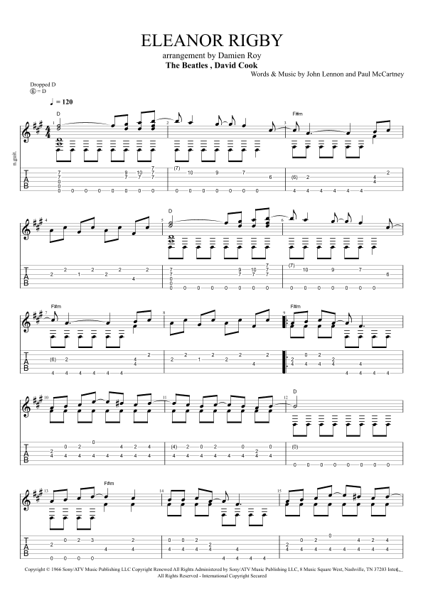 Eleanor Rigby (arr. Damien Roy)