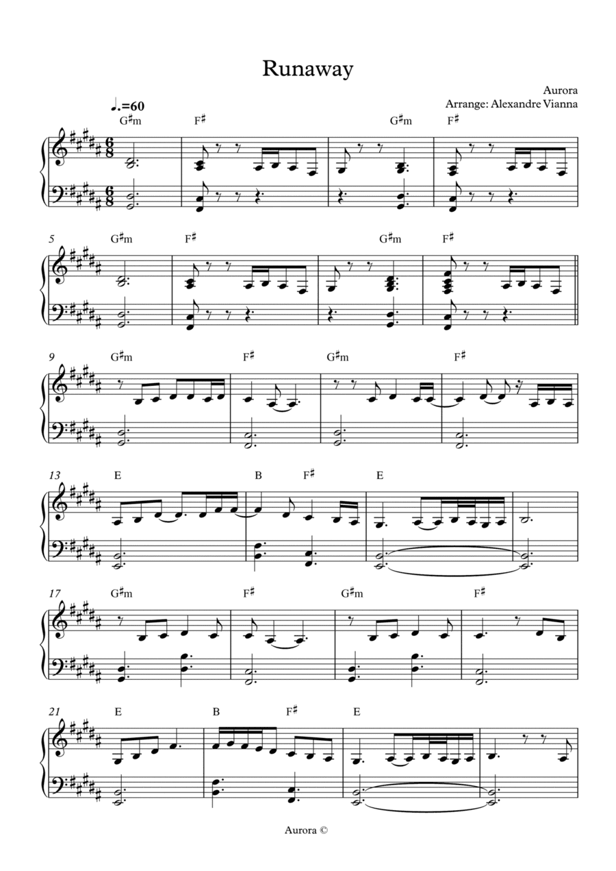 Runaway (arr. Alexandre Vianna)