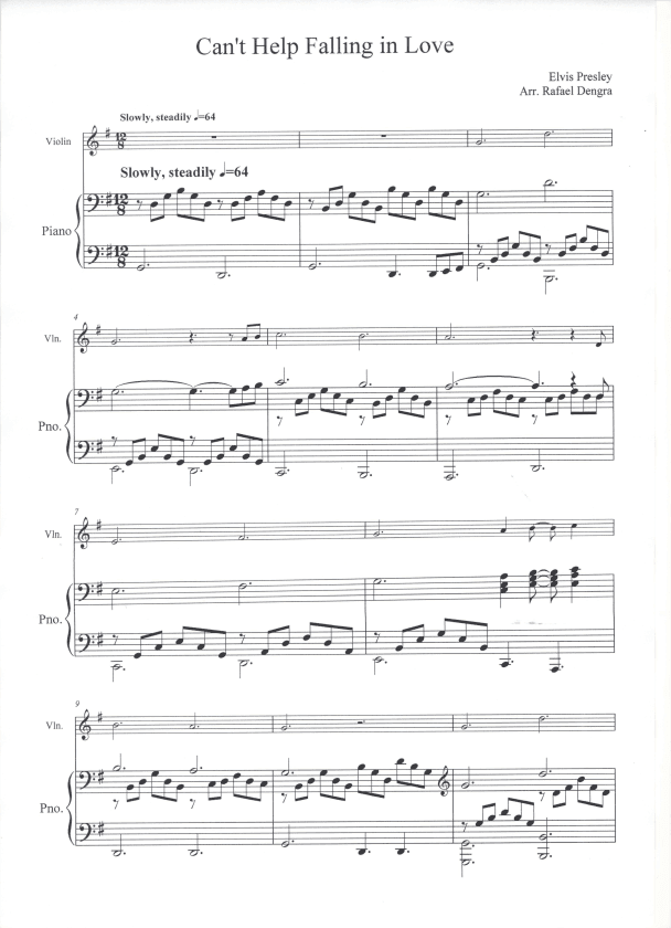Can't Help Falling In Love (arr. Rafael Dengra)