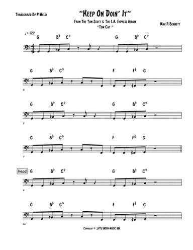 Keep On Doin' It (arr. P Welsh)