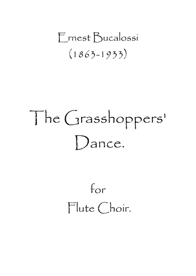The Grasshoppers' Dance (arr. Spence Bundy)