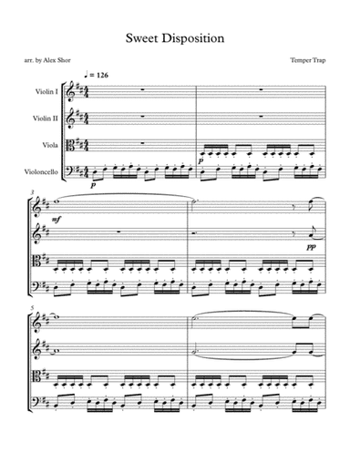 Sweet Disposition (arr. Alex Shor)