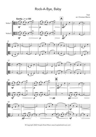 Rock-a-Bye, Baby (arr. Christian Morris)