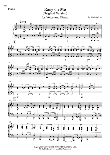 Easy On Me (arr. César Madeira)