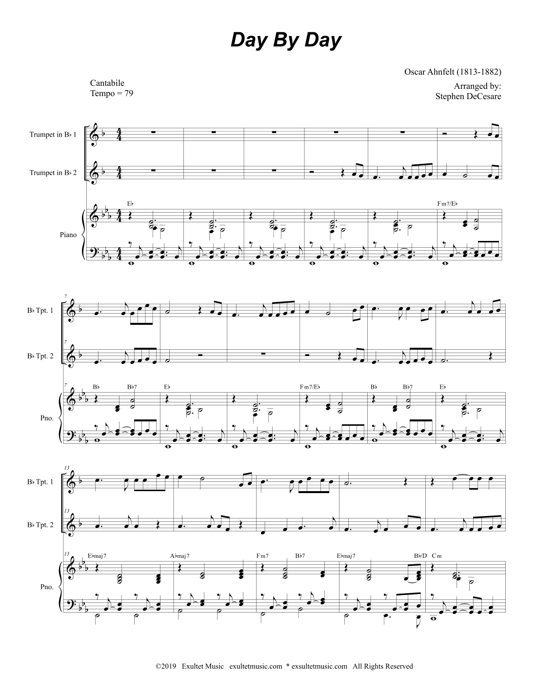 Day By Day (Duet for Bb-Trumpet) (arr. Stephen DeCesare)