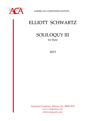 [Schwartz] Soliloquy III