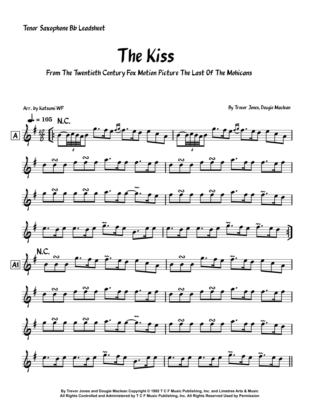 The Kiss (arr. Katsumi WF)