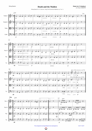 Death and the Maiden (arr. Josef STASTNY)
