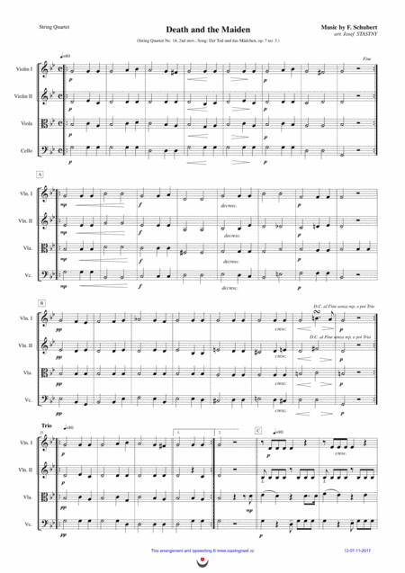Death and the Maiden (arr. Josef STASTNY)