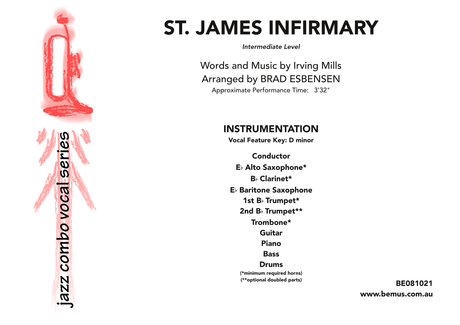 St. James Infirmary (arr. Brad Esbensen)