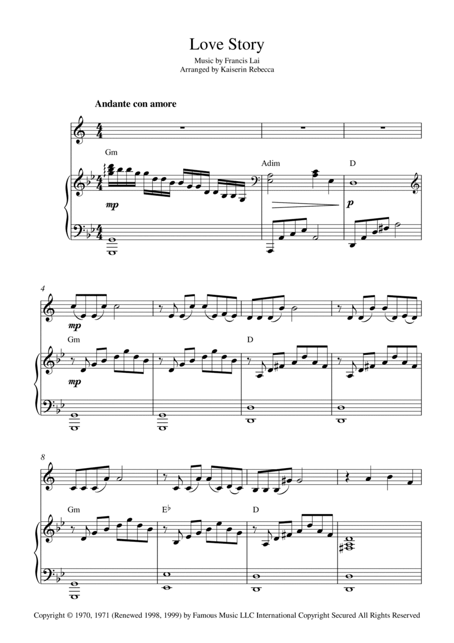 Love Story (arr. Kaiserin Rebecca)