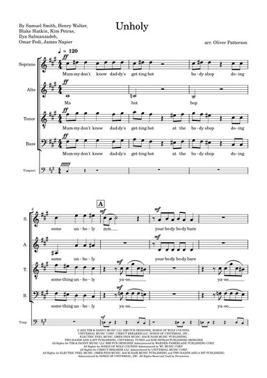 Unholy (arr. Oliver Patterson)