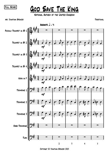 God Save the King (arr. Jonathan Spencer)