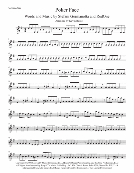 Poker Face (arr. Kevin Busse)