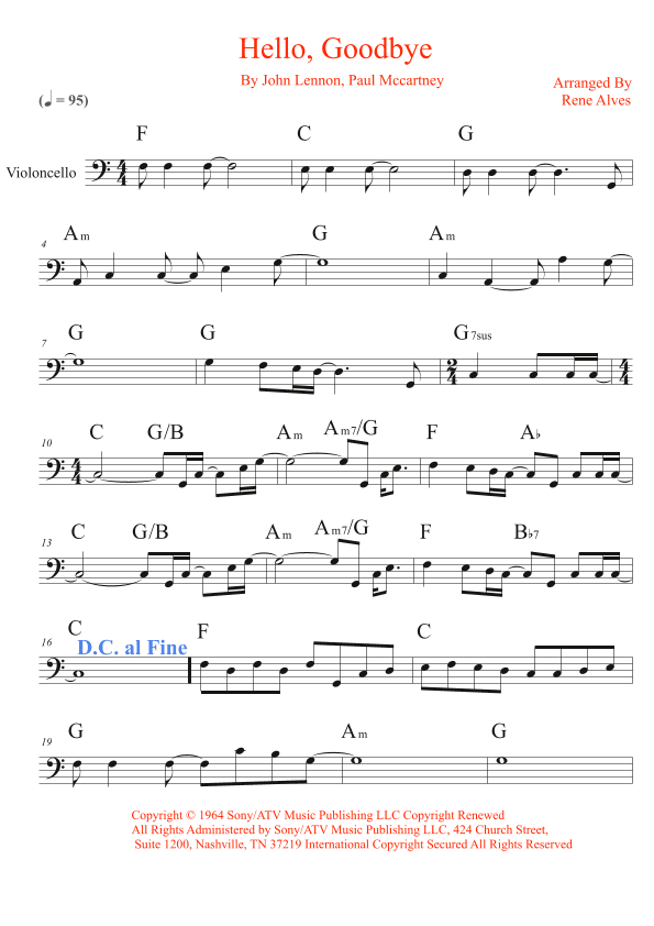 Hello, Goodbye (arr. Rene Alves)