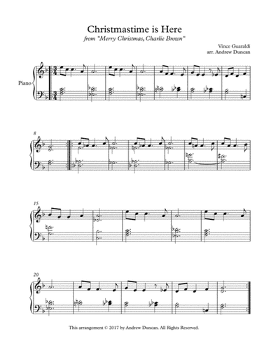Christmas Time Is Here (arr. Andrew Duncan)