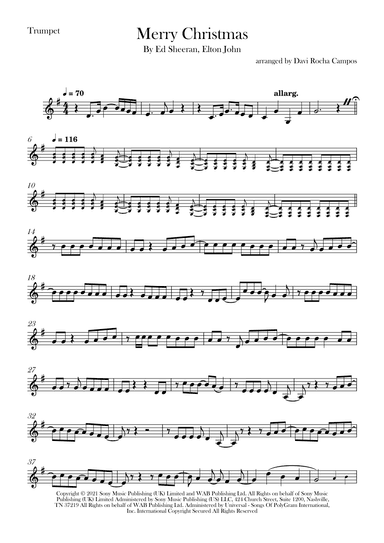 Merry Christmas (arr. Davi Rocha Campos)