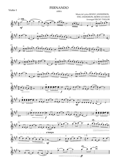 Fernando (arr. Becky Taylor)