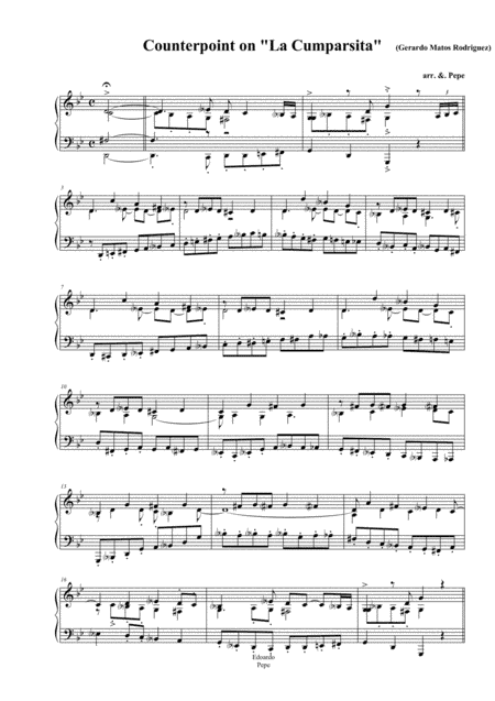 La Cumparcita (arr. Edoardo Pepe)