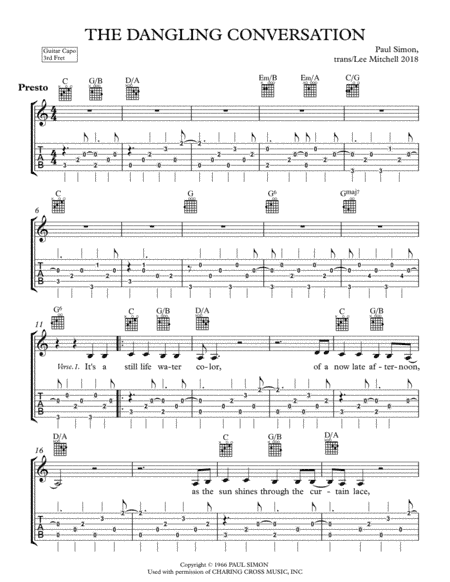 The Dangling Conversation (arr. Lee Mitchell)