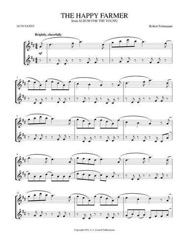 The Happy Farmer (from Album for the Young) (arr. Mark Phillips)