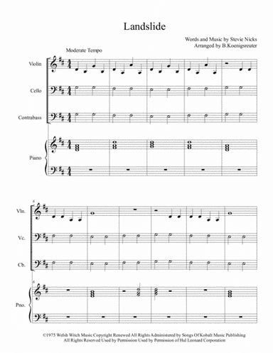 Landslide (arr. Brennan Koenigsreuter)