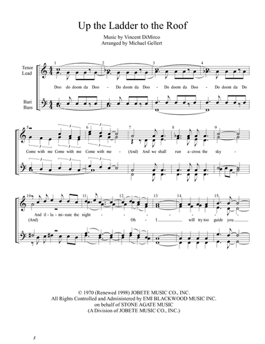 Up The Ladder To The Roof (arr. Michael Gellert)