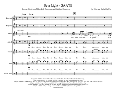 Be A Light (arr. Don Staffin and Rachel Staffin)
