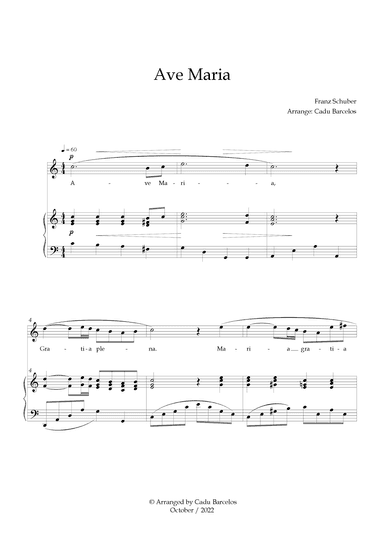 Ave Maria - Schubert C Major (arr. Cadu Barcelos)
