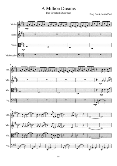 A Million Dreams (arr. Olivia Grigg)
