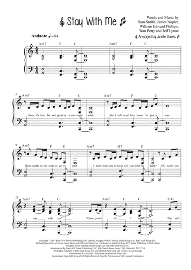 Stay With Me (arr. Janelle Davies)