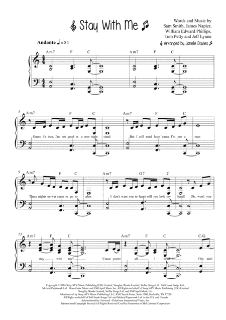 Stay With Me (arr. Janelle Davies)