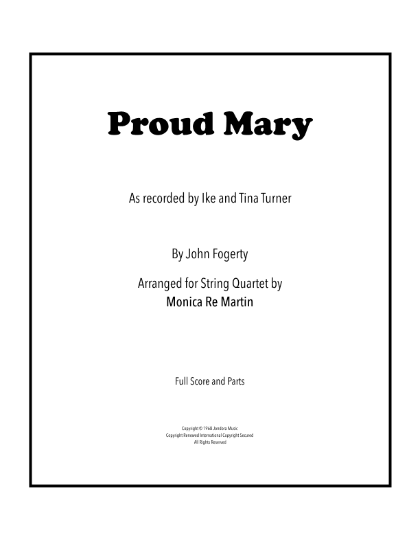 Proud Mary (arr. Monica Re Martin)