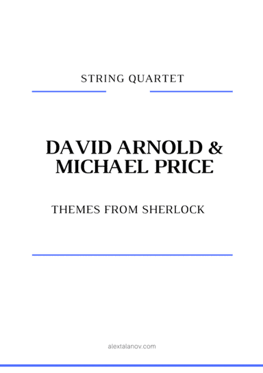 Themes From Sherlock (main Theme/watson's Theme) (arr. Alex Talanov)