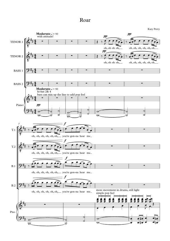 Roar (arr. Lucy Mulgan)