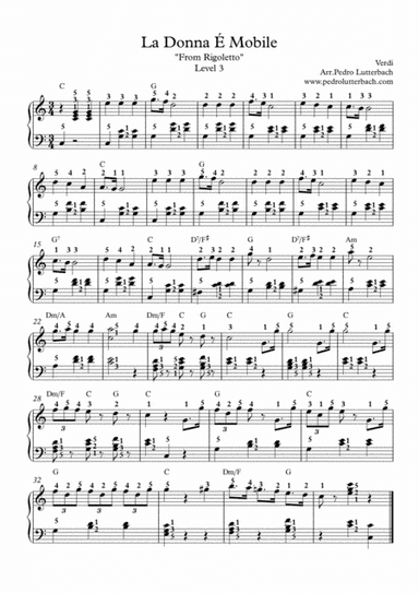 La Donna É Mobile (arr. Pedro Lutterbach)