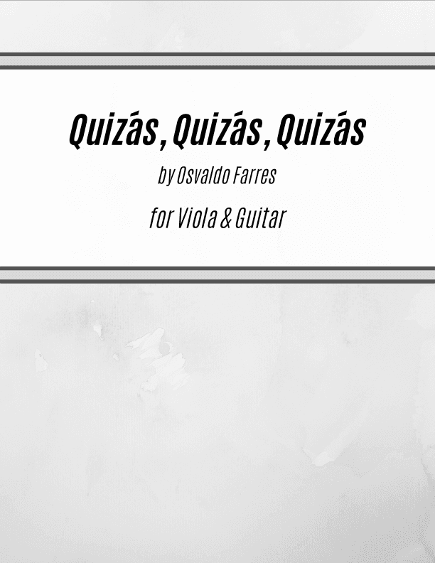 Quizas, Quizas, Quizas (perhaps, Perhaps, Perhaps) (arr. Kenneth Pasciak)